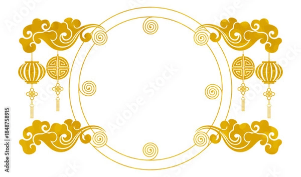 Obraz Chinese New Year background elements vector 9.eps