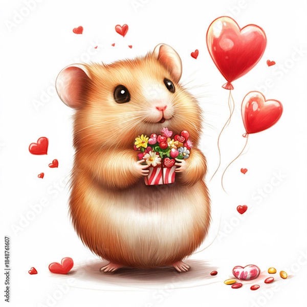 Obraz mouse and heart