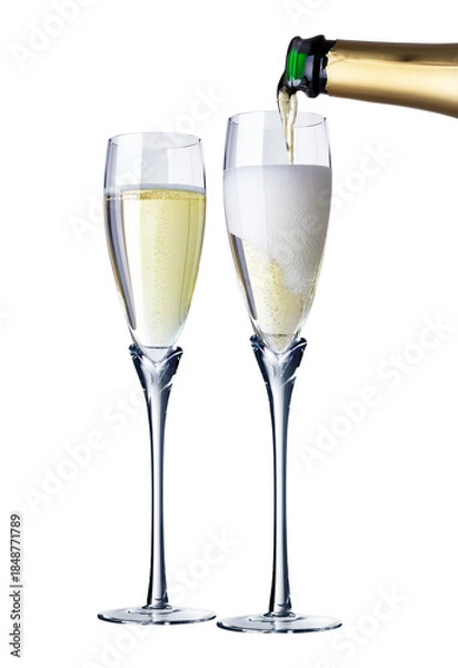 Obraz  two glasses of champagne
