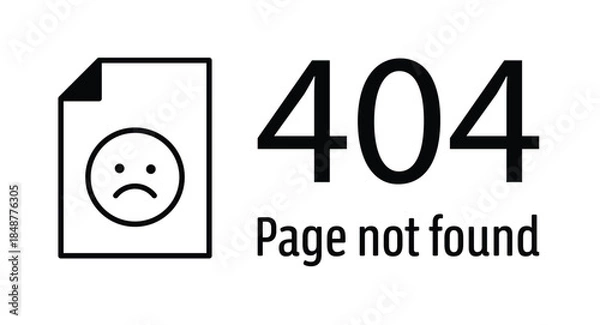 Obraz 404 Error. Page not found banner. Error 404