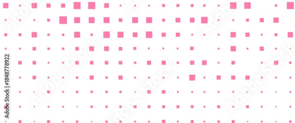 Obraz Vector new style pink geometric squares technology pattern design