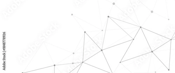 Obraz Vector modern abstract minimalist lines and dots technology pattern geometric background