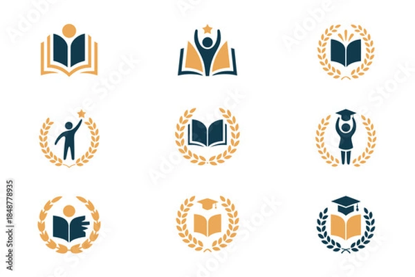Obraz Educational Icons for Learning Success