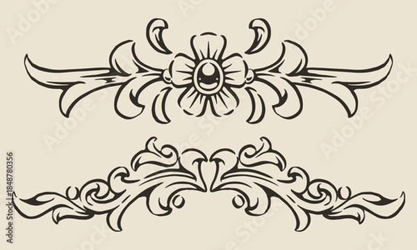 Obraz Floral design elements