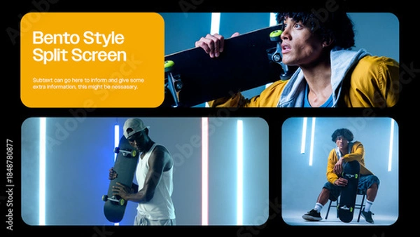 Obraz Bento Style Splitscreen