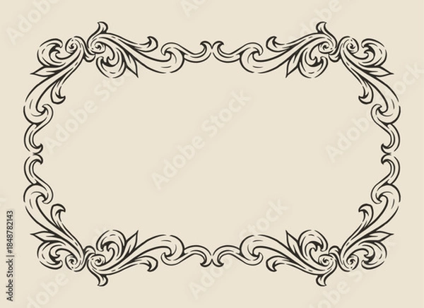 Obraz Elegant border design