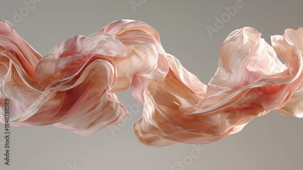 Obraz smoke on white background