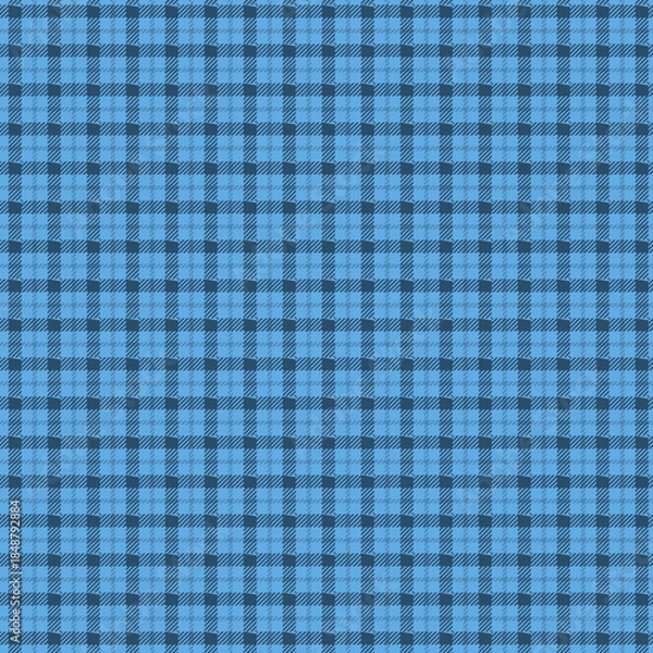 Obraz Vibrant blue and black checkered pattern background texture