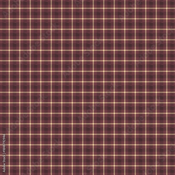 Obraz Vibrant brown and beige gingham pattern with subtle texture