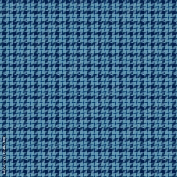 Obraz Vibrant blue and black checkered pattern background texture