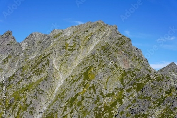 Obraz 北アルプス　紀美子平から望む奥穂高岳