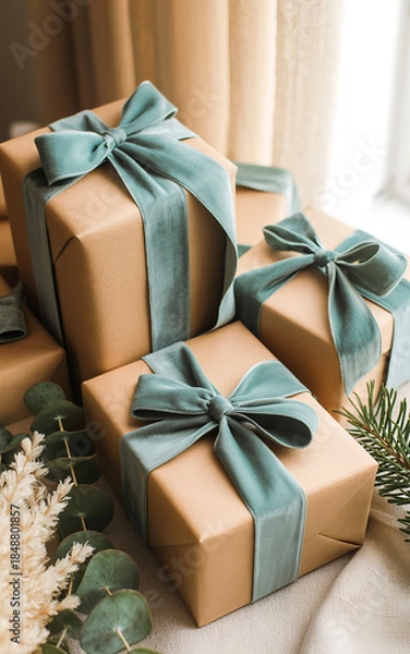 Obraz gift box with ribbon