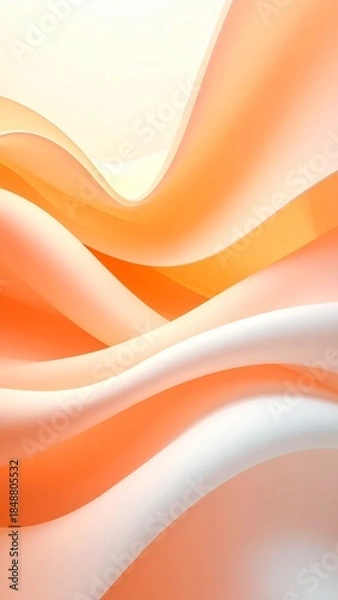 Obraz 3D Wave for Orange Background