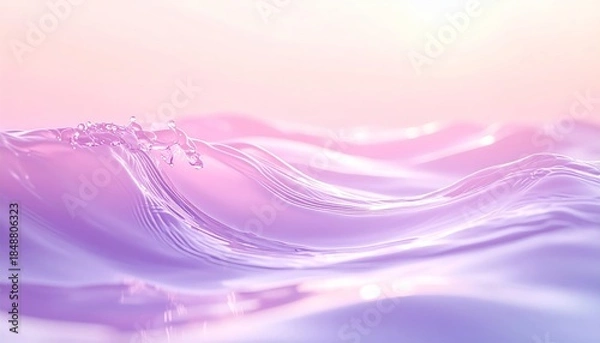 Obraz 3D Wave for Purple Background