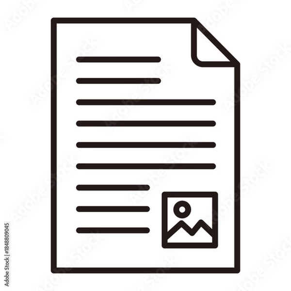 Fototapeta Product Description Icon