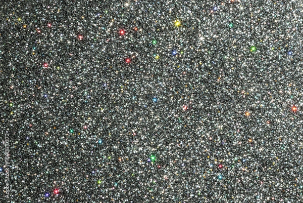 Obraz Shiny luxury black glitter texture surface background