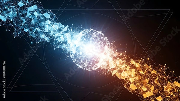 Obraz Energy Collision Abstract