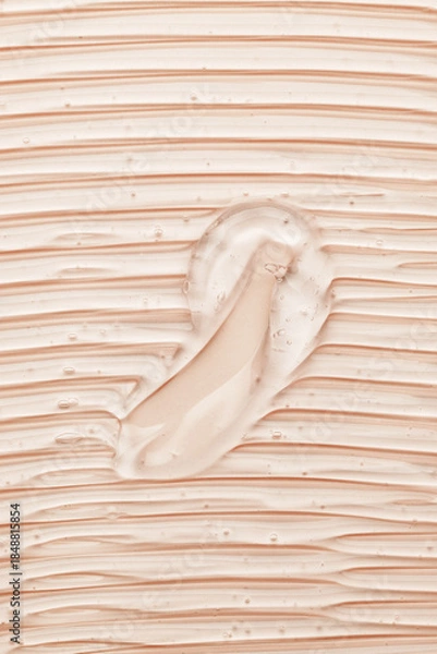 Obraz Beige Cosmetic Gel Smear Texture Macro