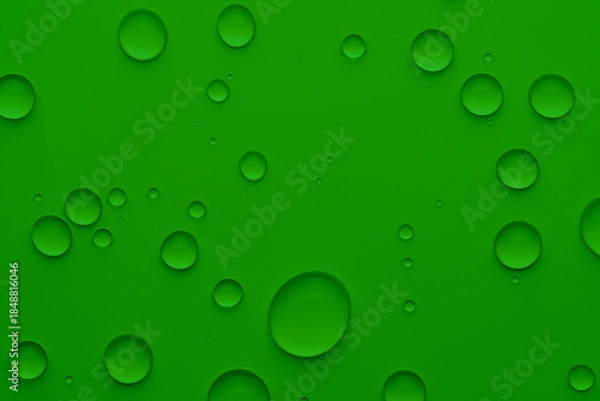 Obraz Green Abstract Water Drops Background