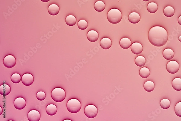 Obraz Pink Abstract Water Drops Background
