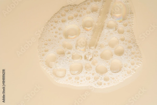 Obraz Cosmetic Skincare Serum Dropper and Bubbles