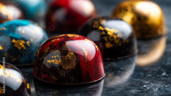 Obraz 惑星モチーフの高級チョコレート