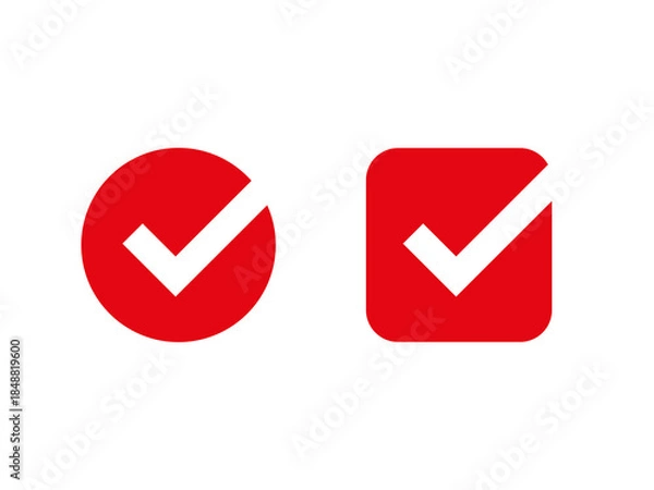 Obraz Tick button icon