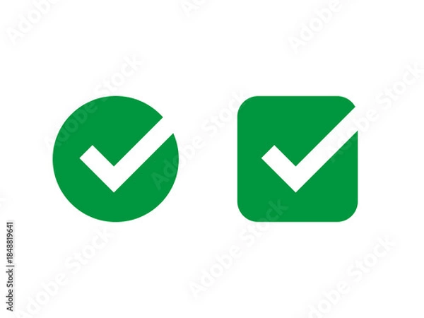 Obraz Tick button icon