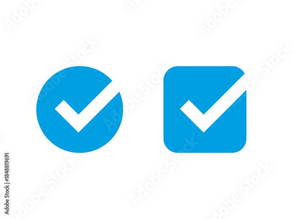 Obraz Tick button icon