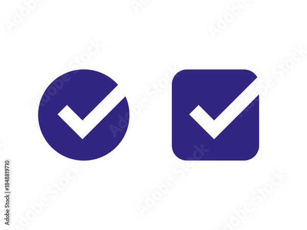 Obraz Tick button icon