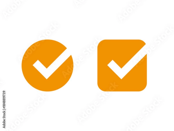 Obraz Tick button icon