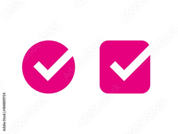 Obraz Tick button icon