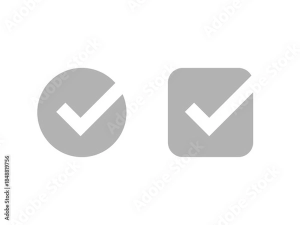 Obraz Tick button icon
