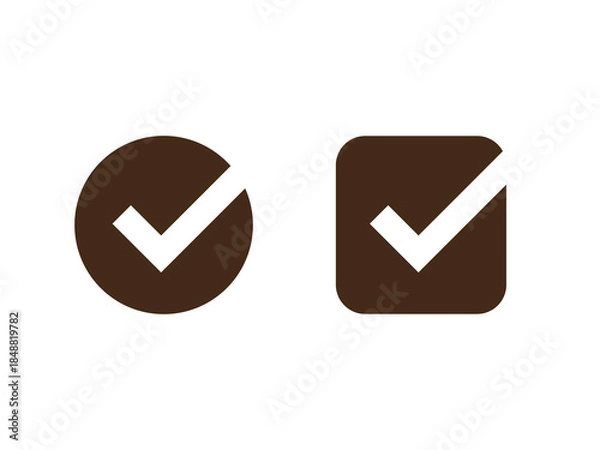 Obraz Tick button icon