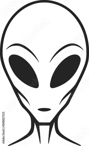 Obraz Creative design of alien face