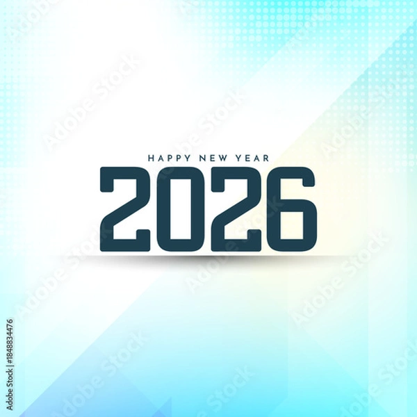 Obraz Modern Happy new year 2026 decorative background