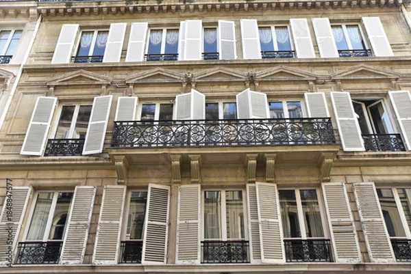 Obraz Façade haussmannienne à Paris