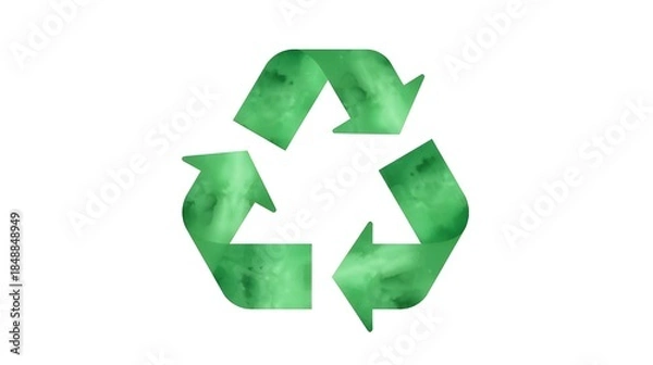 Obraz green recycle symbol
