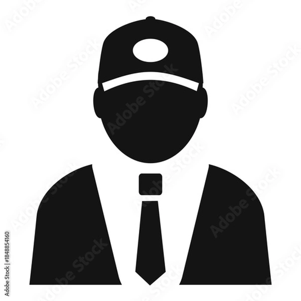 Obraz Employee man vector icon