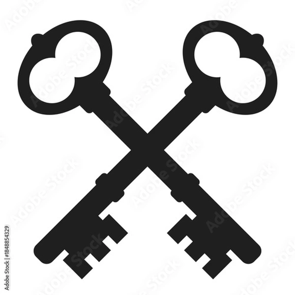 Obraz Vintage keys emblem