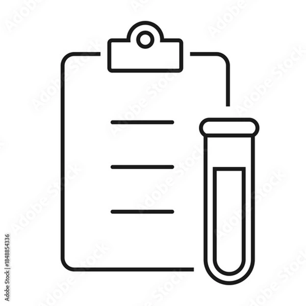 Obraz Lab test report icon