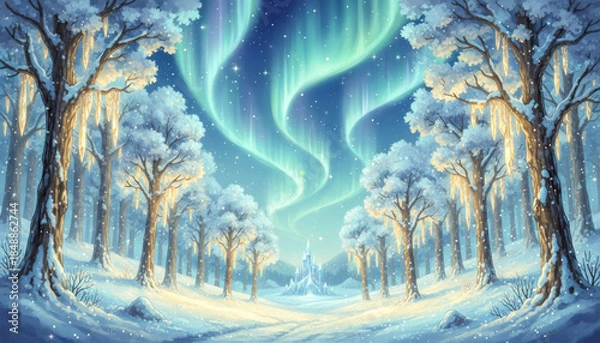 Obraz Décor féérique d'hiver