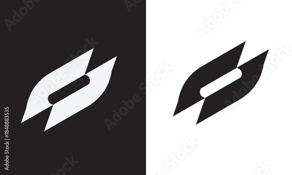 Obraz simple and modern S logo design template elements