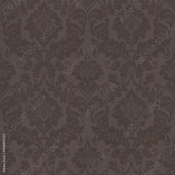 Obraz Brown Damask Fabric Texture
