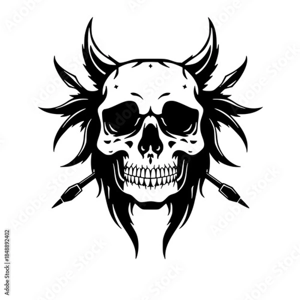 Obraz skull and crossbones