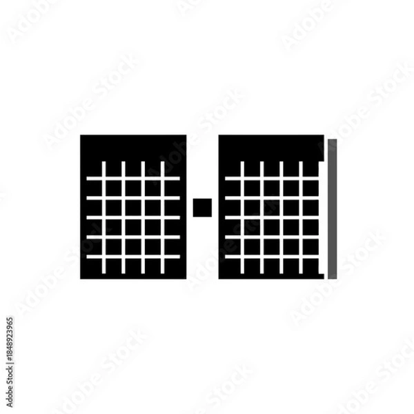 Obraz Split calendar plane leap day silhouette vector illustration