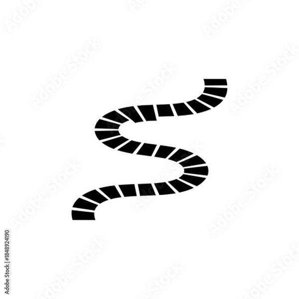 Obraz Calendar path with leap transition silhouette vector illustration