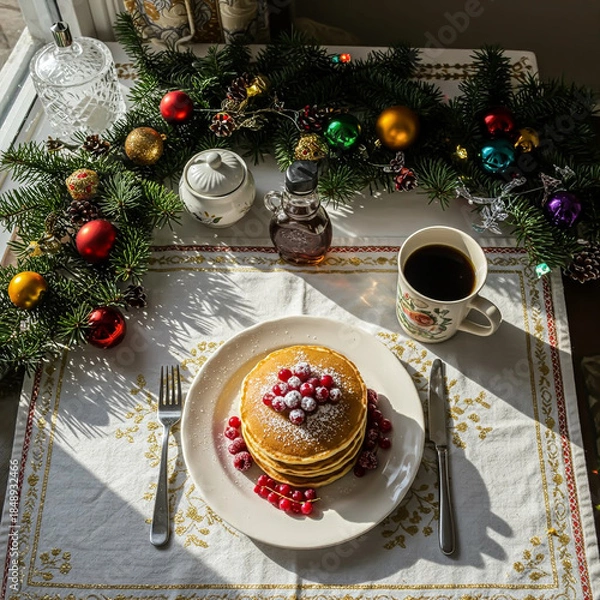 Obraz christmas dinner table