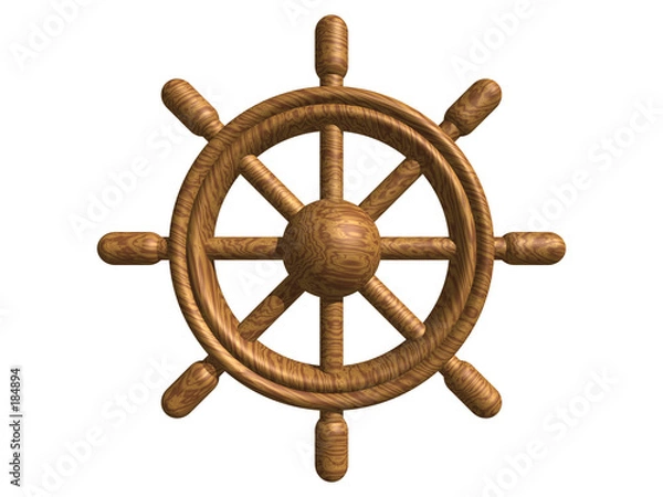 Obraz timón de madera