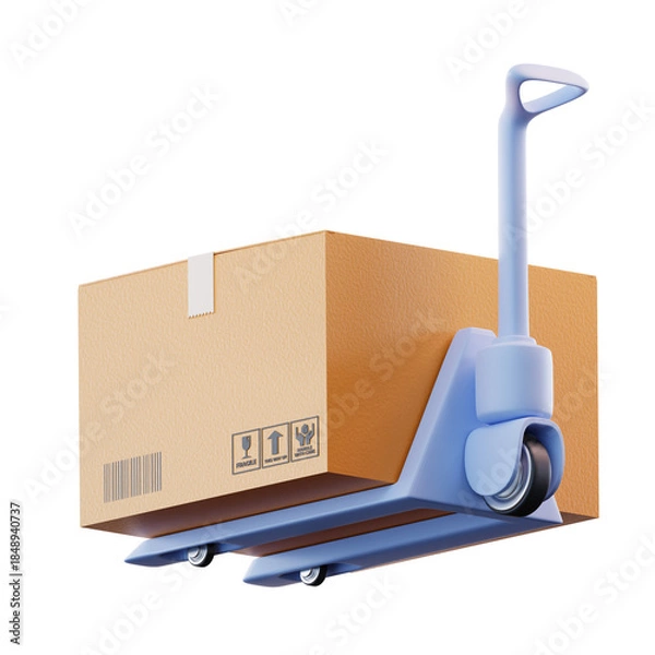 Obraz 3D Illustration Forklift